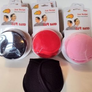 Black Foldable Ear Muffs